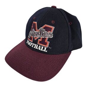 Vintage Zephyr Graf-X Montana Grizzlies Snapback Hat Ball Cap Black Embroidered